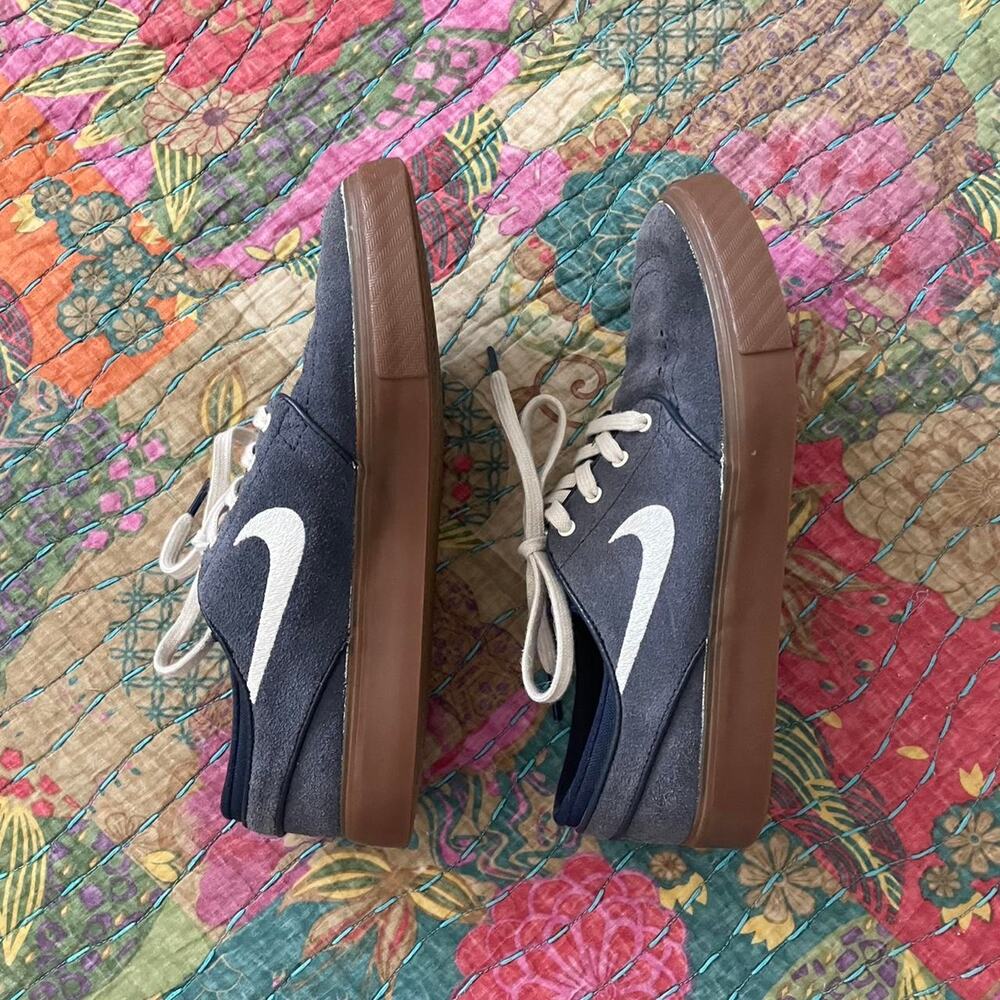 Nike Sb Stefan Janoski Navy Skateboarding Tennis Shoes View 5